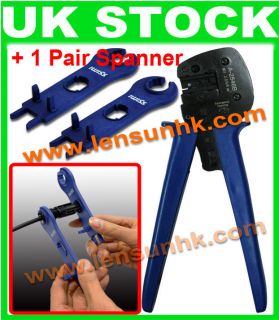 MC4 Crimping tool +one pair MC4 Spanner,for solar system,complete kit 