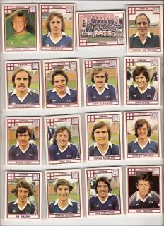 Everton Panini 78 (1978) old football sticker set