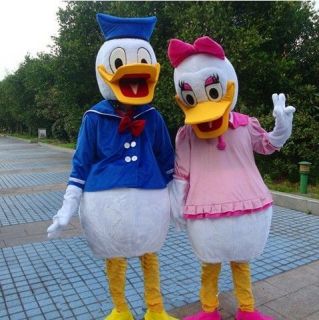 Christmas NEW Donald Duck and Daisy Duck CARTOON CLOTHING MASCOT 