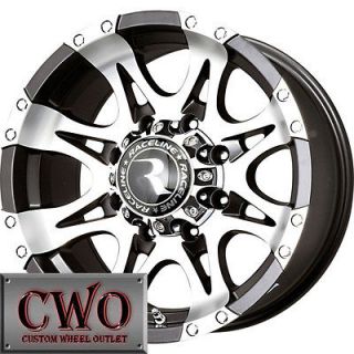 18 Black Raptor Wheels Rims 6x139.7 6 Lug Titan Tundra GMC Chevy 1500 