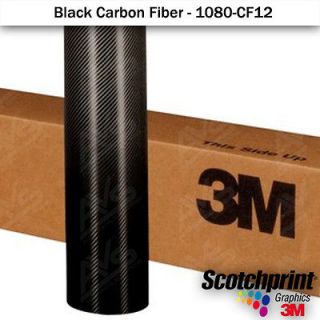 3M 1080 Gloss Black Carbon Fiber Vinyl Vehicle Wrap Film Sheet 24x 60 