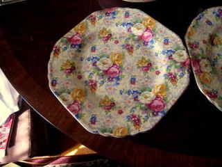 Stunning Lord NELSON ROSE TIME ( Rosetime ) Chintz Cake Plate #9 