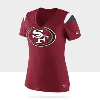Nike Fashion V Neck NFL 49ers Womens T Shirt 469947_687_A