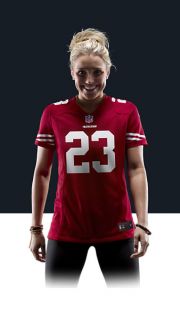   LaMichael James Womens Football Home Game Jersey 469915_697_A_BODY