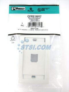 Panduit CFPE1WHY 1 Port Mini com Faceplate White STSI