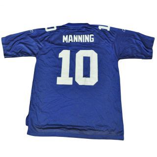   New York Giants Reebok Mens Adult On Field Eli Manning 10 Mesh Jersey