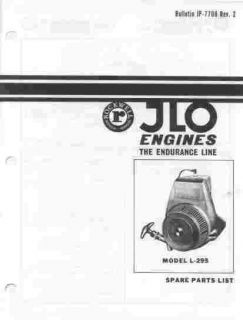 1971 Rockwell JLO Snowmobile Illus Parts Book