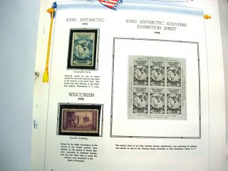 US( 1959), Advanced Commemorative Stamp Collection mounted in a White 