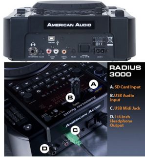 New American Audio Radius 3000 Pro DJ CD  Player USB