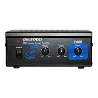 Pyle Mini 2 Channel 2X40W 80W Home House Stereo Power Amp Amplifier 