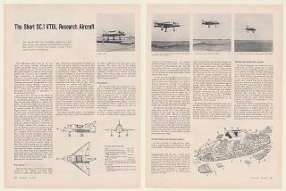 1960 Short SC 1 VTOL Research Aircraft 3 Page Article