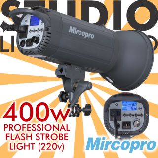 400W Studio Strobe Flash Mono Light Digital LCD 220V