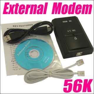 usb fax modem 56k external v 92 dial voice s154