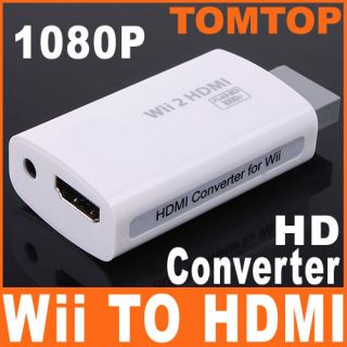 1080P 720P HD Wii to HDMI Converter Output Upscaling Adapter