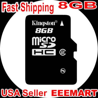 Kingston 8GB Class 2 MicroSDHC MicroSD Micro SD TF Flash Memory Card 8 