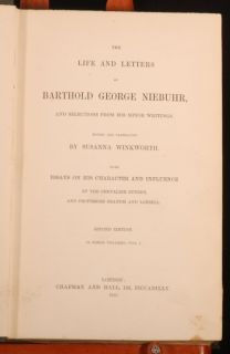 Second Edition set of the Life and Letters of Niebhur, complete in 