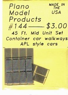 HO Scale Plano Model Products 144 Thrall Container Car Walkway