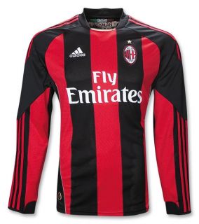 Adidas Authentic 2010 AC Milan Home L s Jersey XL