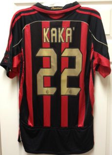 AC Milan Kaka 22 Soccer Football Rosseneri Jersey XL