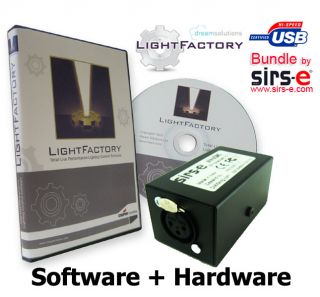   LF50 1/2 Universe Software + sirs e ultraDMX USB DMX Interface USA