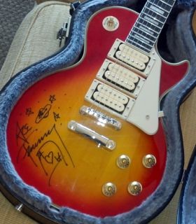 Ace Frehley SIGNED Guitar Les Paul Epiphone Budokan KISS Gene Simmons 