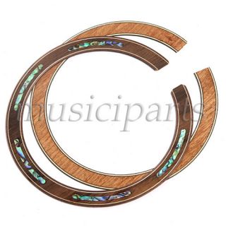   Rosette Acoustic Guitar Abalone Inlay Rosewood Rosette