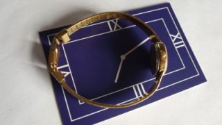 Womens Quartz Watch Accurist with Gold Coloured Woven Strap