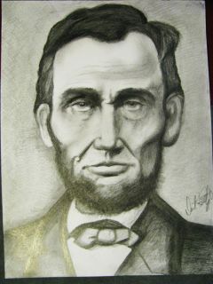 OUTSTANDING ORIGINAL SKETCH OF ABRAHAM LINCOLN