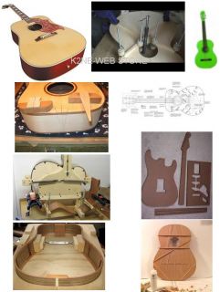 Build Your Own Guitars Acoustic Electric More Plans on CD Huge Library 