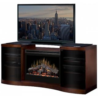 Dimplex Acton Media Console Electric Fireplace with Realistic Logs 