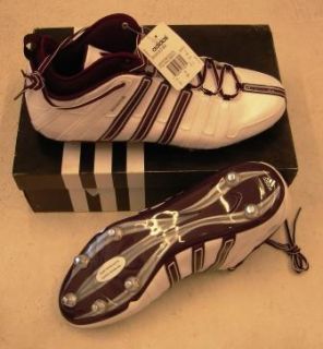 ADIDAS SCORCH 8 D MID FOOTBALL CLEATS **NEW** SIZE 16 WHITE & MAROON