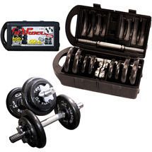 Cap Barbell 40 lb Adjustable Dumbbell Weight Set w Case