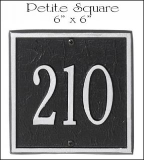 New Personalized Petite Square Address Plaque Sign