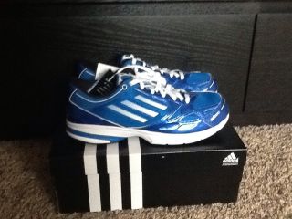 New Boys Adidas Adizero F50 Runner Shoes. Size 5. Color Blue.