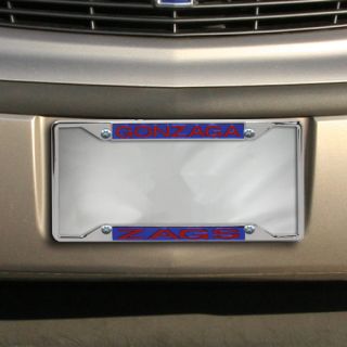 Gonzaga Bulldogs Acrylic Inlay Chrome License Plate Frame