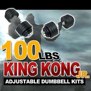 New 52.5 X 2PC Adjustable Weight Dumbbells Dumbbell Set  105 lbs