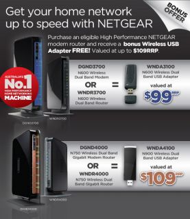 Netgear DGND4000 Modem Router N750 WiFi Dual Band Gigabit Switch 