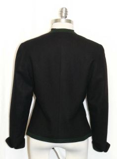 Admont Black Women Wool Austria Short Riding Dress Suit Coat Jacket EU 