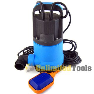 1HP Submersible Trash Water Pump for Pond Pool 13980LPH