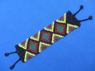 Zulu Beaded Bracelet South African Ethnic Jewelry A