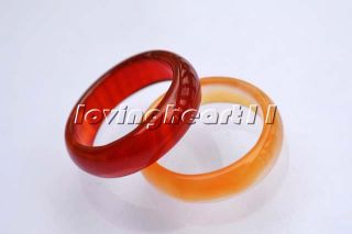   50pcs Colourful Natural Smooth Agate Gemstone Rings Jewelry