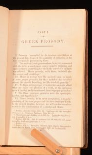 1845 A System of Greek Prosody and Metre Choral Scanning Charles 
