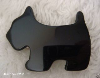 Agatha Paris Black Scottie Dog Small Hair Clip Handmade