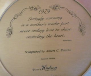 Hudson Pewter Plate Cherished by Albert C Petitto