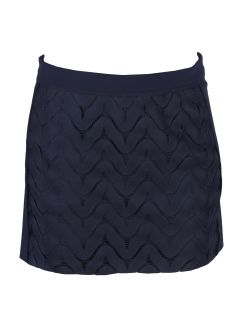   Furstenberg Womens Deep Navy Akio Lace Mini Skirt 4 $266 New