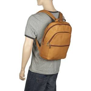 le donne leather laptop backpack