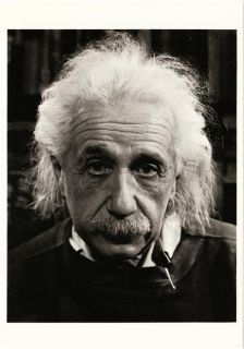 Albert Einstein in 1947 by Philippe Halsman Modern Postcard