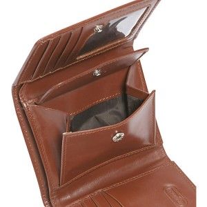 leatherbay tri fold mens leather wallet