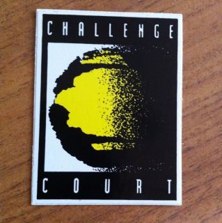   Court Logo Vinyl Sticker 80s Vintage Agassi Jordan OG
