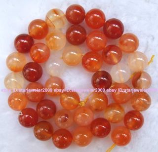 Smooth Red Carnelian globose Gemstone Beads 15 6mm 8mm 10mm 12mm 14mm 